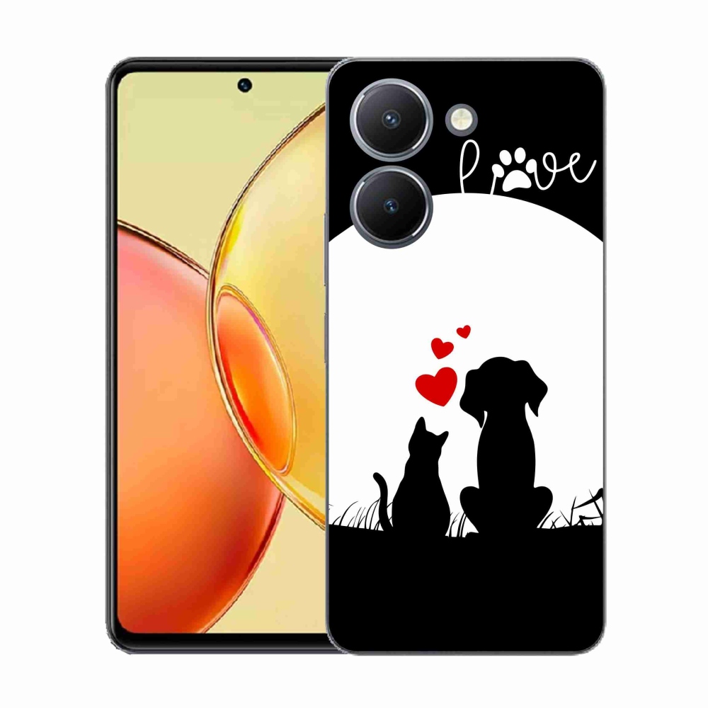 Gelový kryt mmCase na Vivo Y36 - zvířecí láska