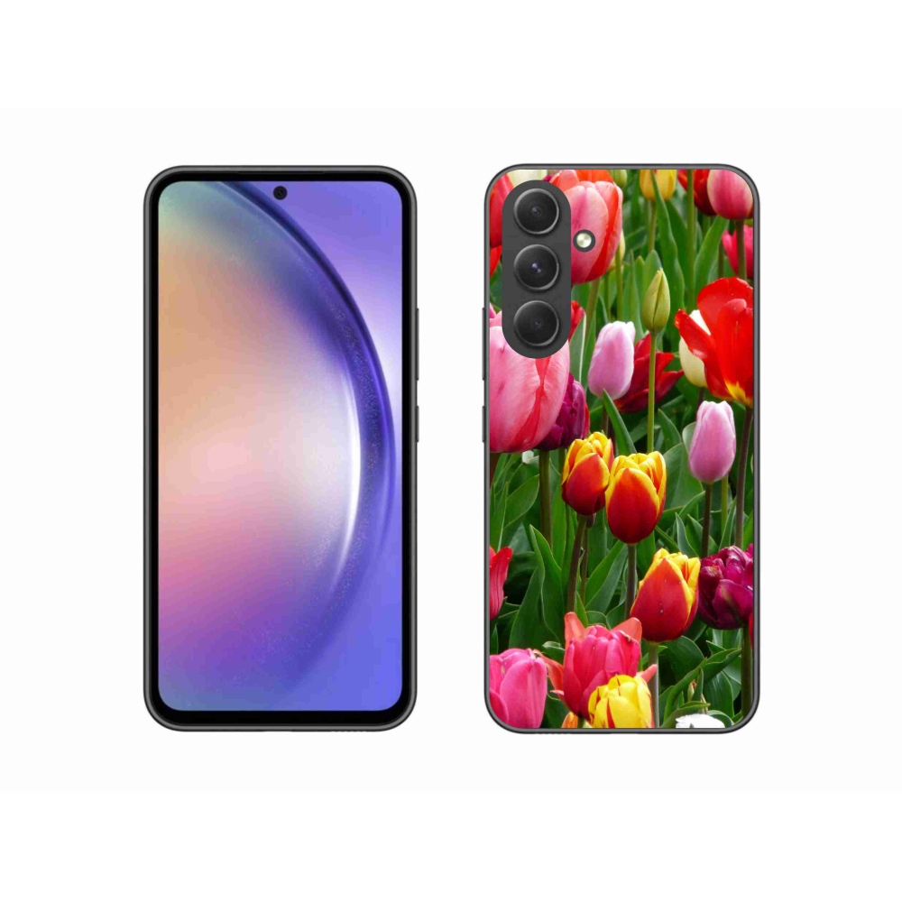 Gelový kryt mmCase na Samsung Galaxy A54 5G - tulipány