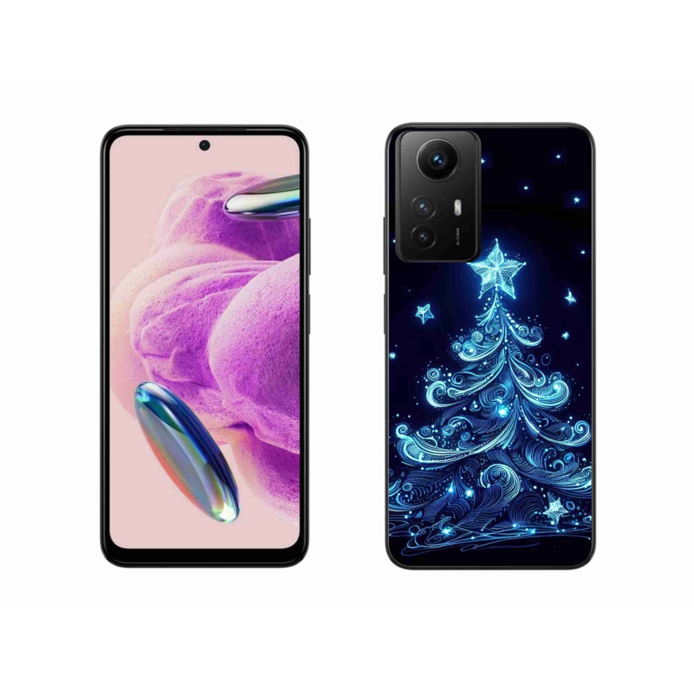 Gelový kryt mmCase na Xiaomi Redmi Note 12S - neonový vánoční stromek 4