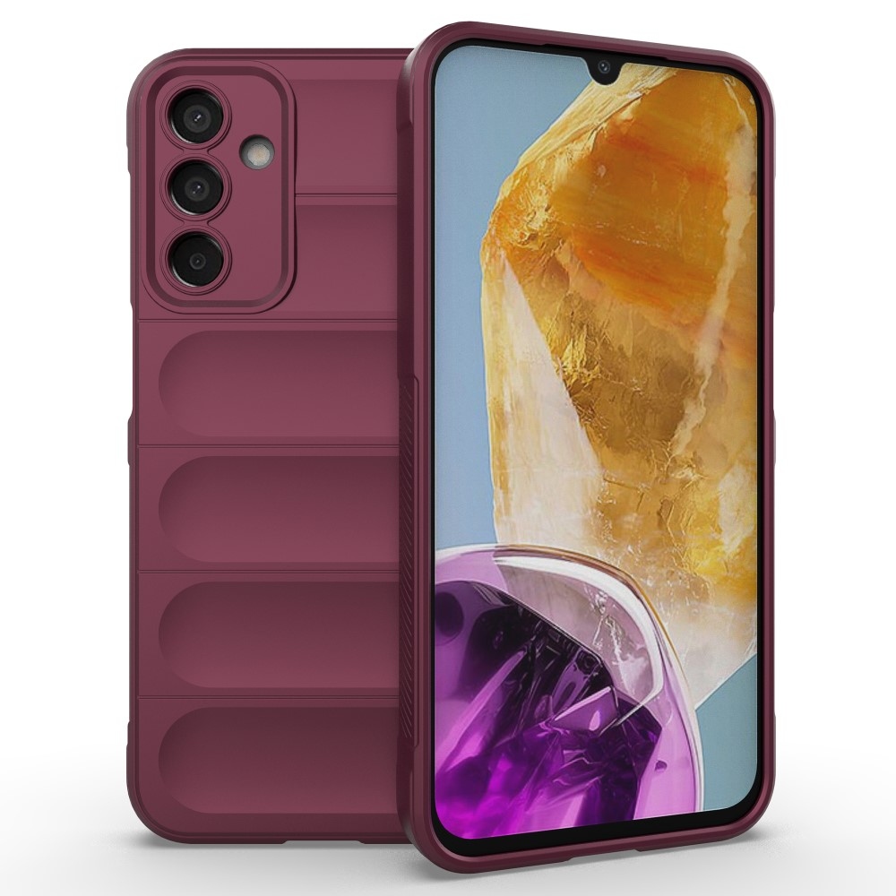 Rugg odolný gelový obal na Samsung Galaxy M15 5G - vínový