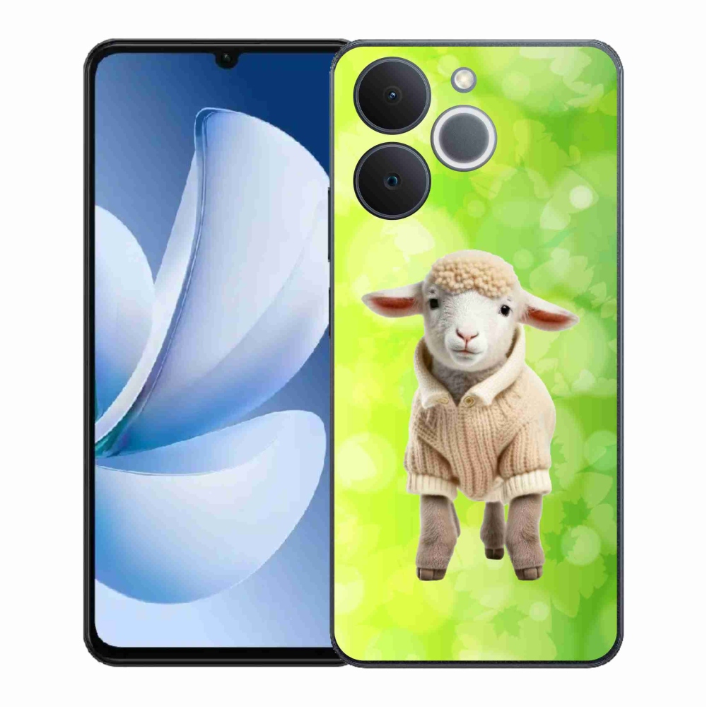 Gelový kryt mmCase na Realme Note 70T - jehně ve svetru