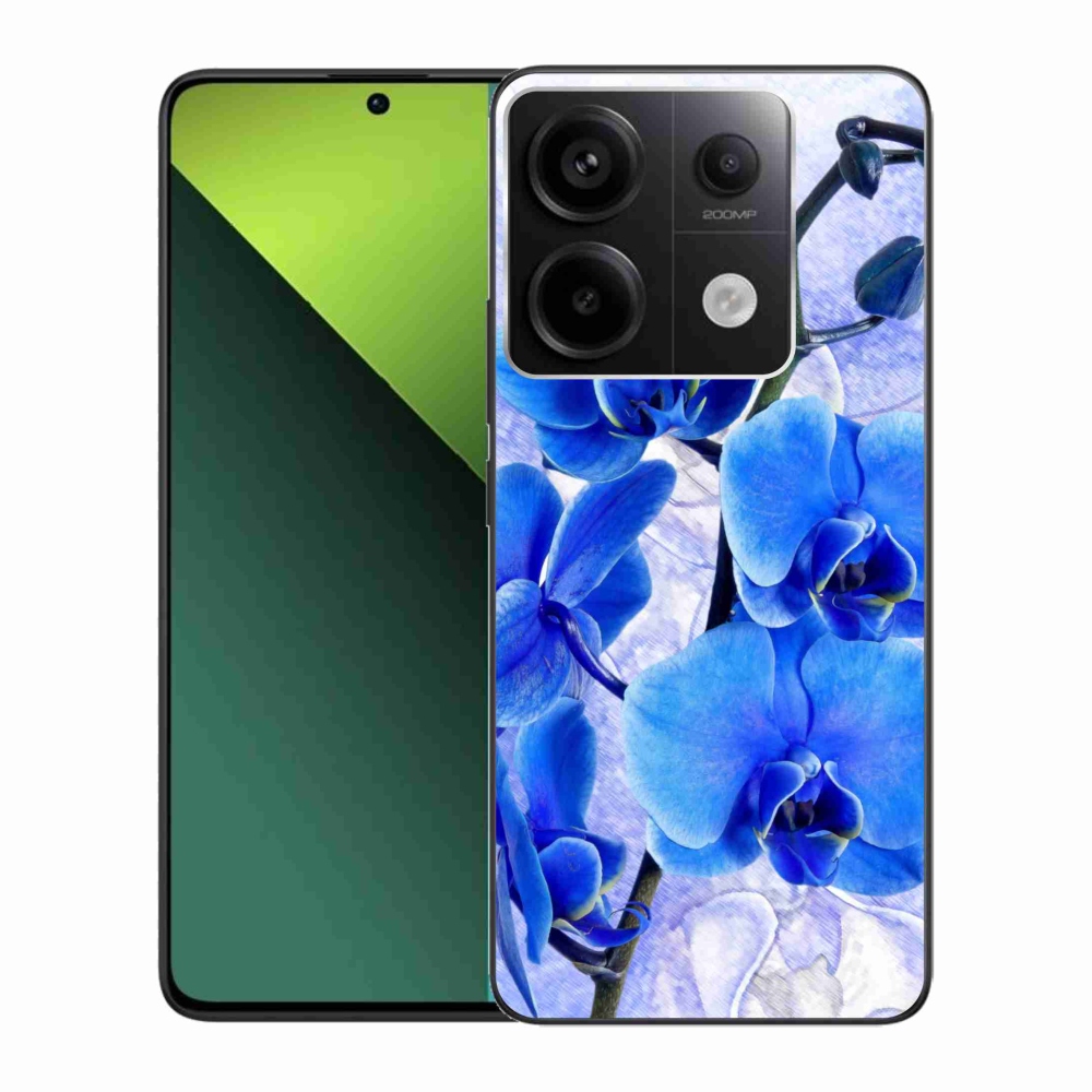 Gelový kryt mmCase na Xiaomi Redmi Note 13 Pro 5G/Poco X6 5G - modré květy