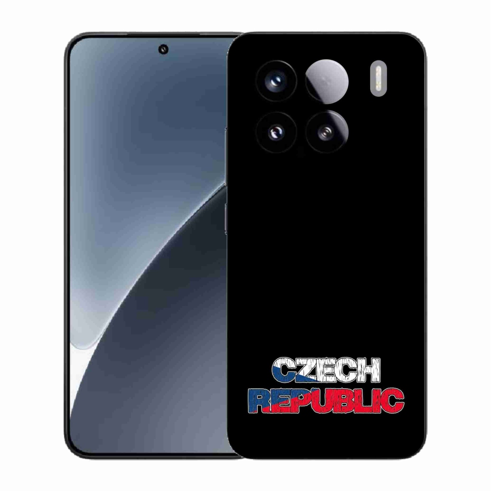 Gelový kryt mmCase na Xiaomi 15 - Czech Republic černé pozadí