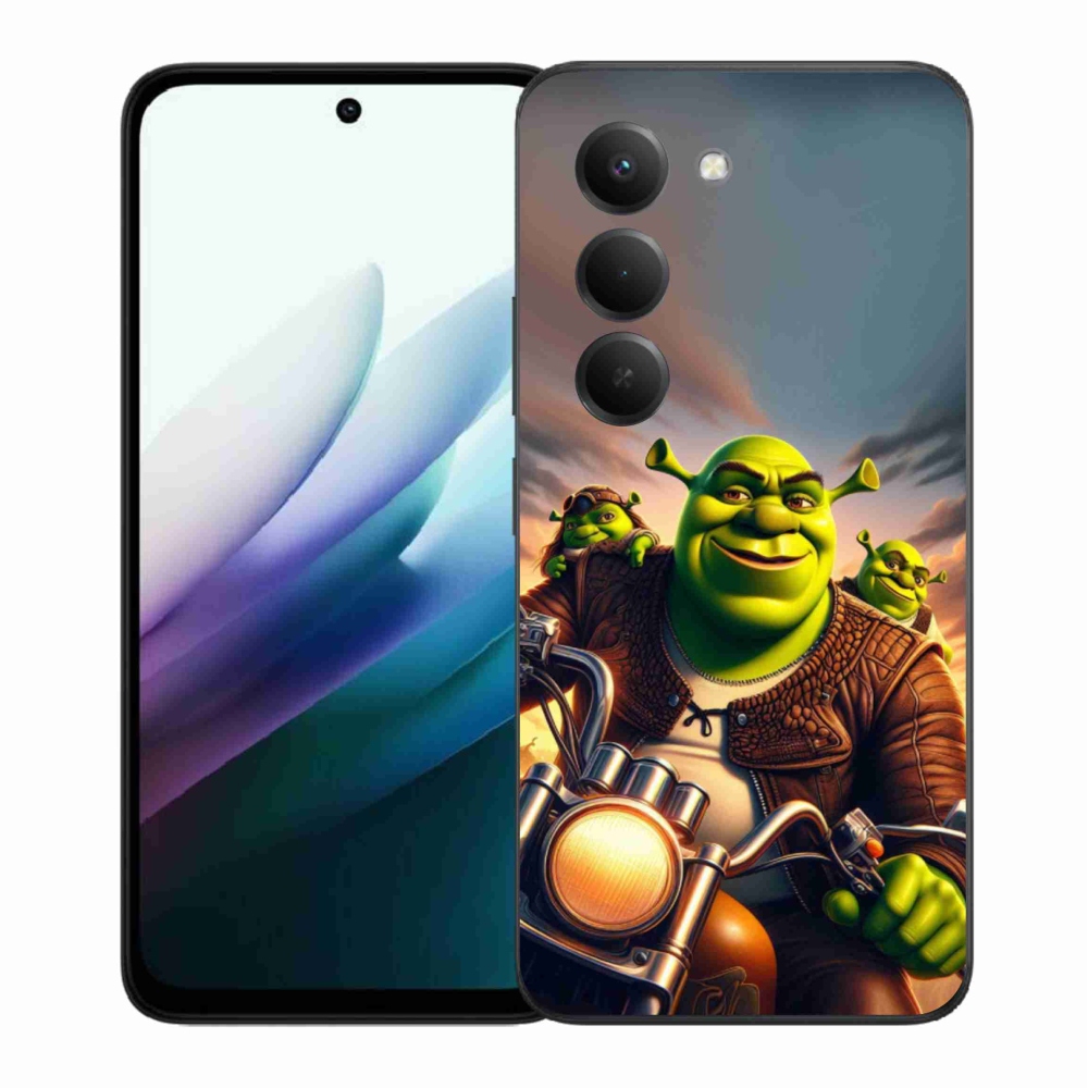 Gelový kryt mmCase na Xiaomi Redmi 15 4G/5G (171mm) - shrek na motorce