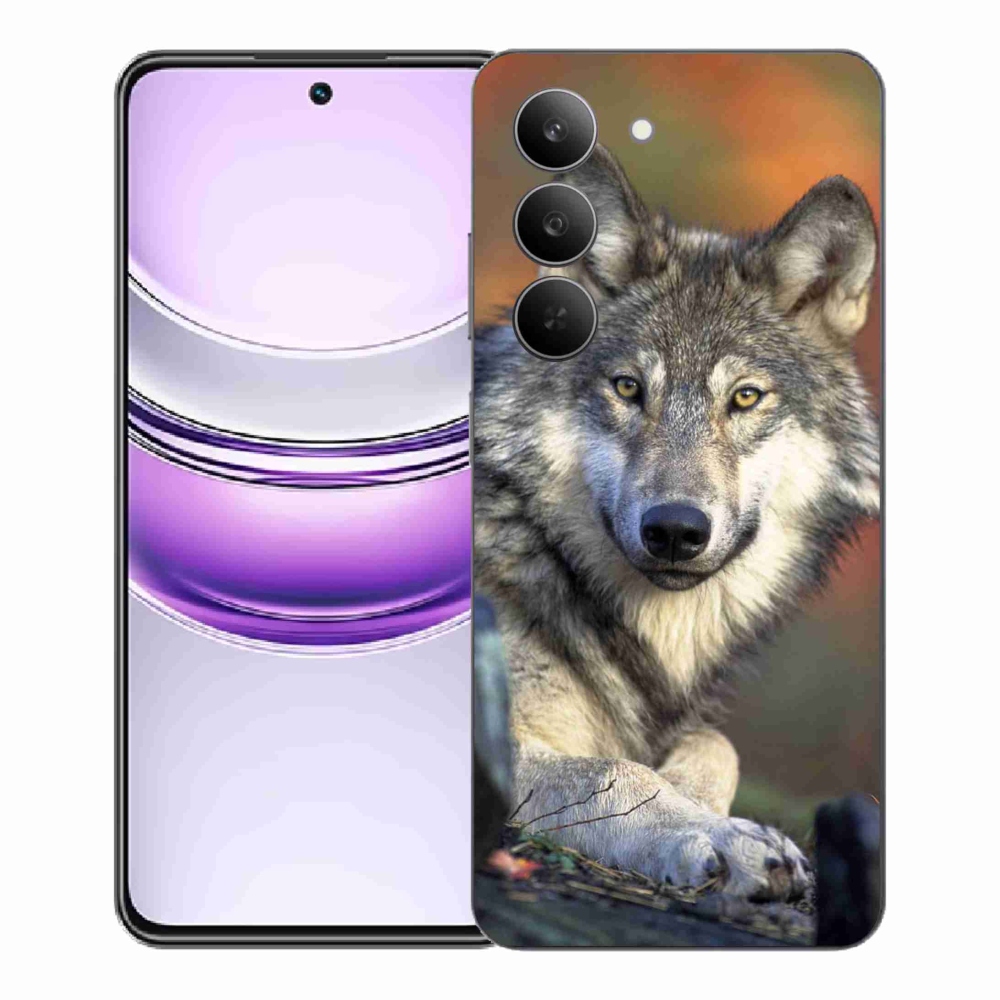 Gelový kryt mmCase na Realme 14x 5G - vlk
