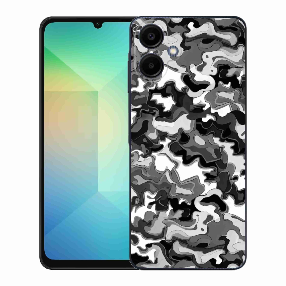 Gelový kryt mmCase na Samsung Galaxy A06 4G - maskáčový vzor 3