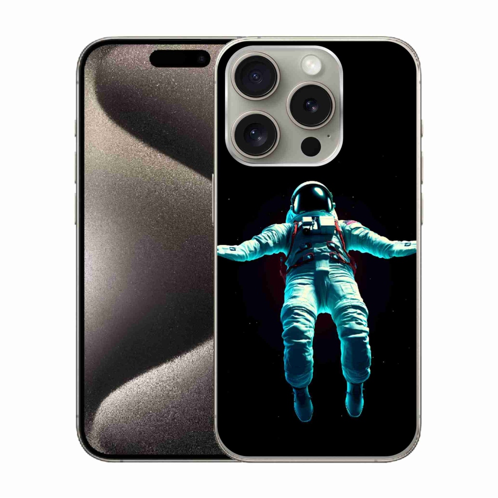 Gelový kryt mmCase na iPhone 15 Pro - kosmonaut
