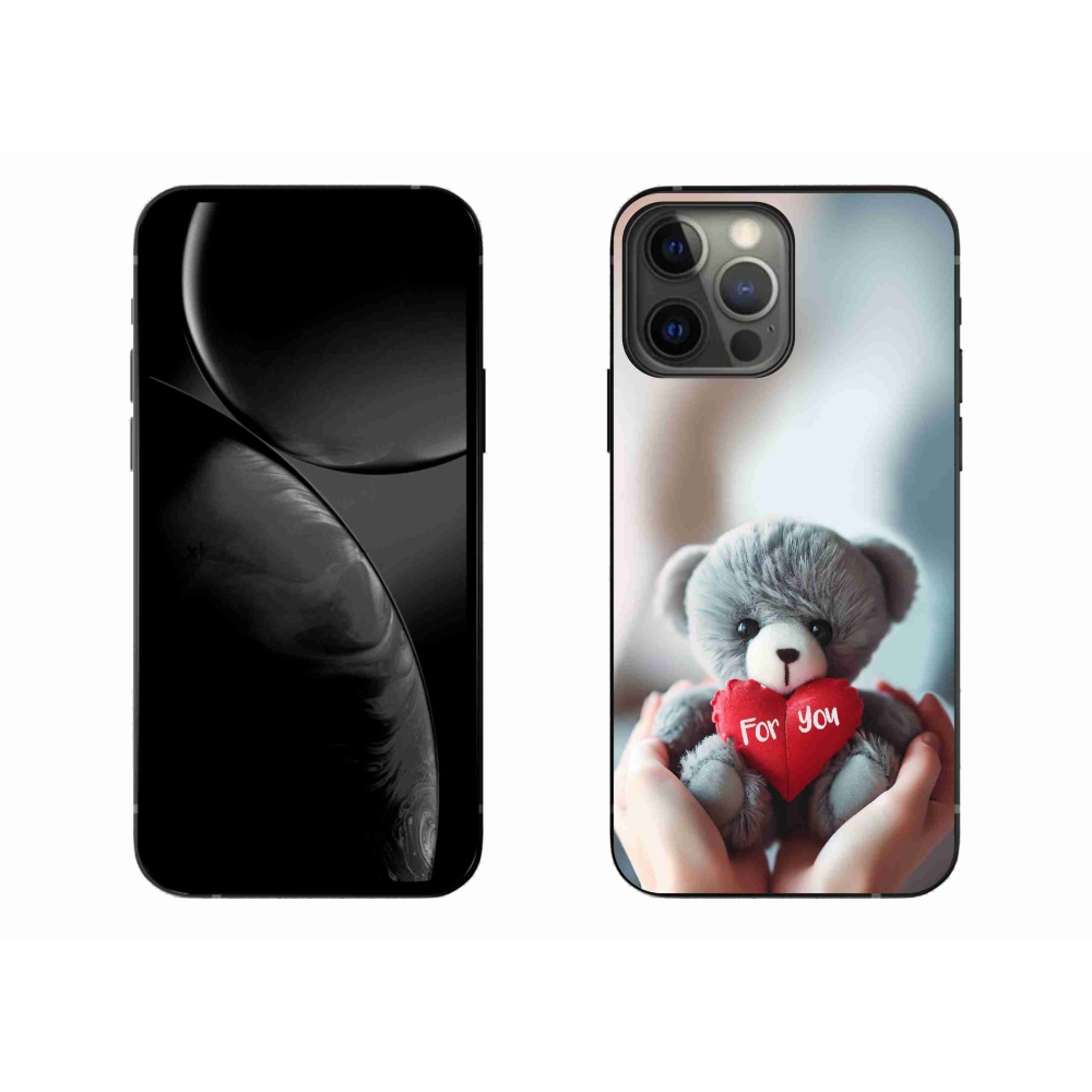 Gelový kryt mmCase na iPhone 13 Pro Max 6.7 - medvídek pro zamilované