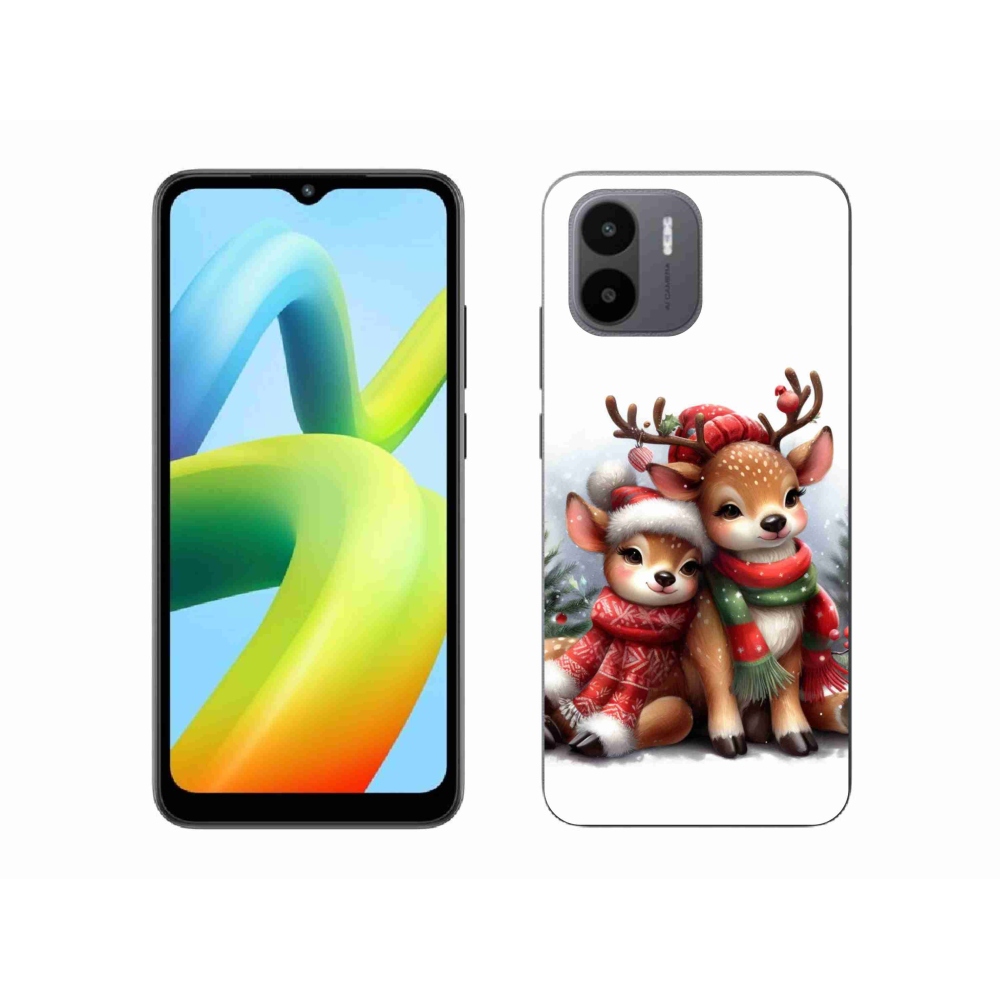 Gelový kryt mmCase na Xiaomi Redmi A1/Redmi A2 - vánoční sobi