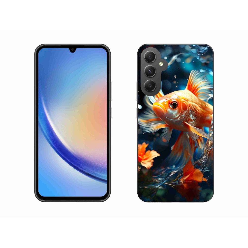 Gelový kryt mmCase na Samsung Galaxy A34 5G - rybka