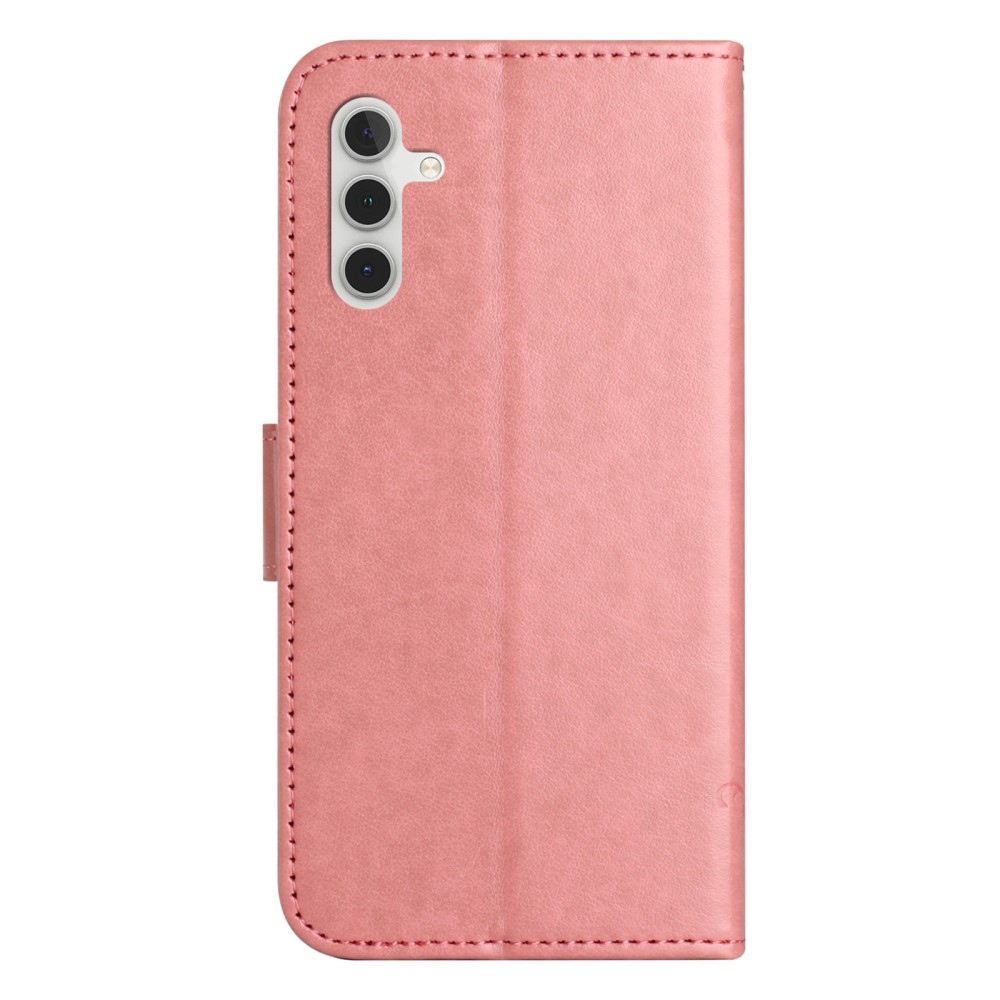 Flower knížkové pouzdro na Samsung Galaxy A36 5G - růžové