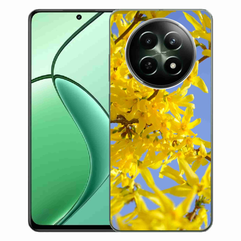 Gelový kryt mmCase na Realme 12 5G/12x 5G - žluté květy