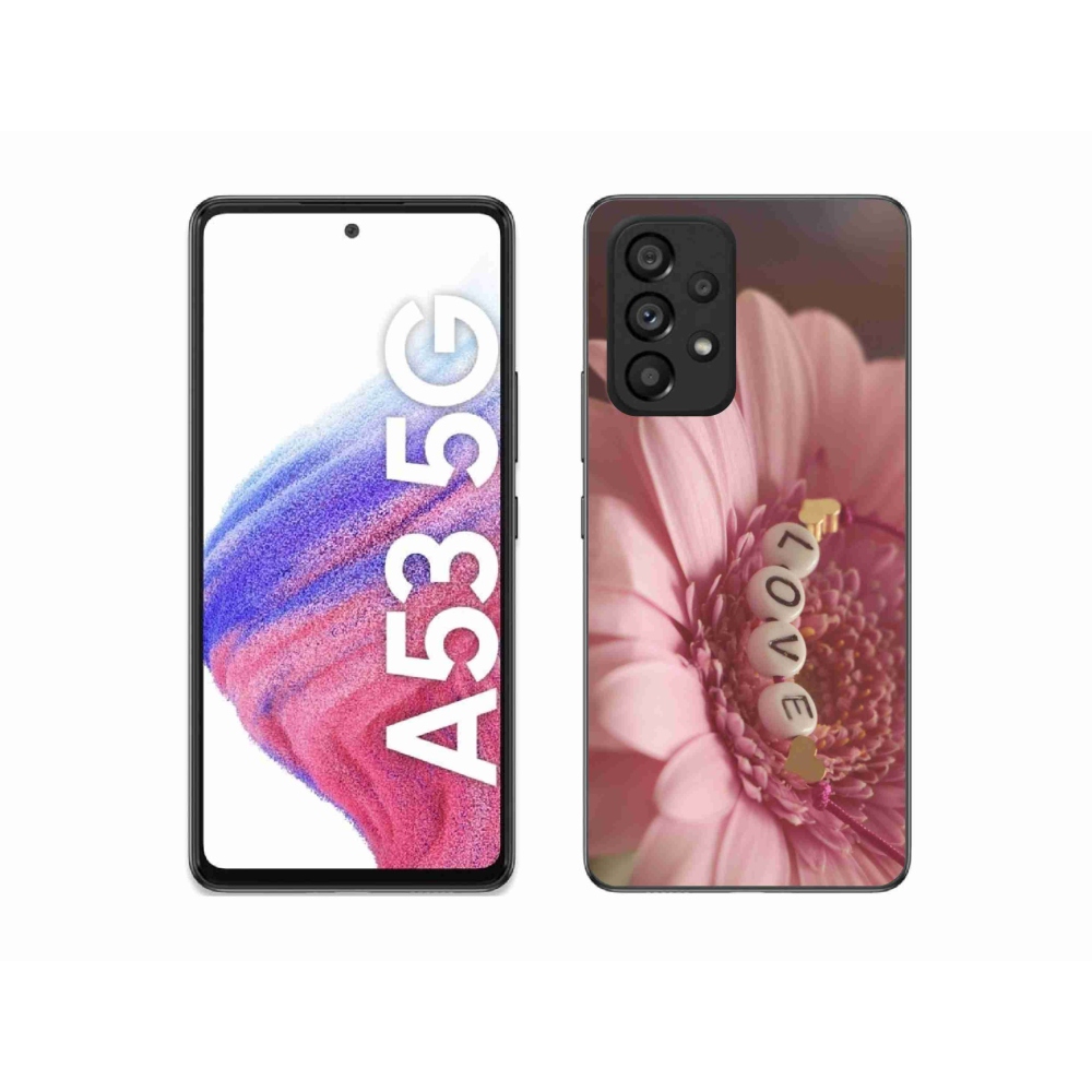 Gelový kryt mmCase na Samsung Galaxy A53 5G - přívěsek love