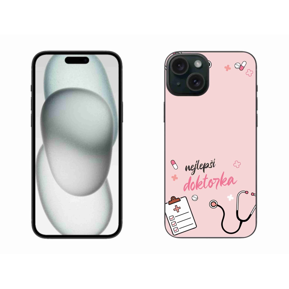 Gelový kryt mmCase na iPhone 15 Plus - nejlepší doktorka