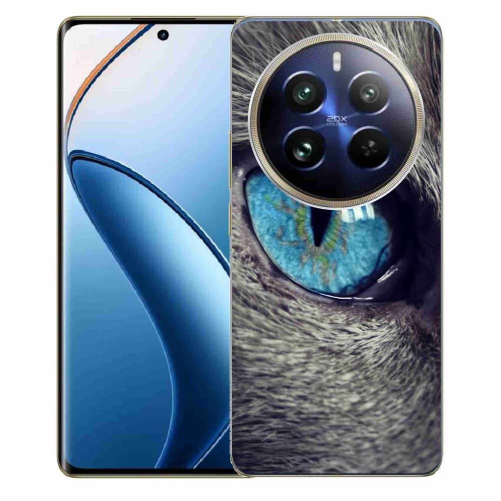 Gelový kryt mmCase na Realme 12 Pro 5G/12 Pro+ 5G - modré kočičí oko