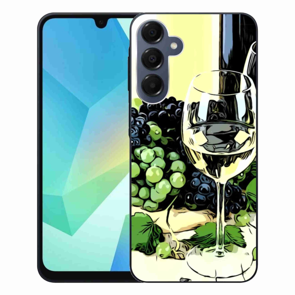 Gelový kryt mmCase na Samsung Galaxy A16 4G/5G - sklenka vína