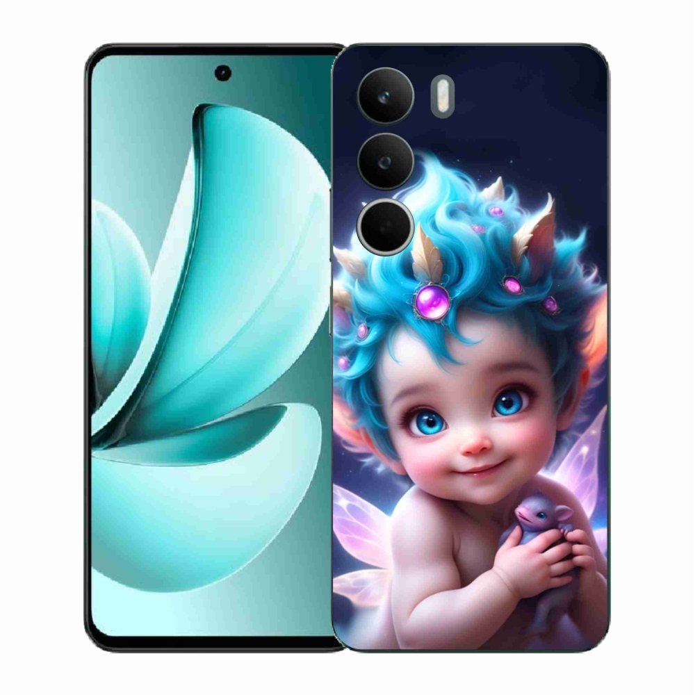 Gelový kryt mmCase na Realme C71 - dítě s motýlími křídly