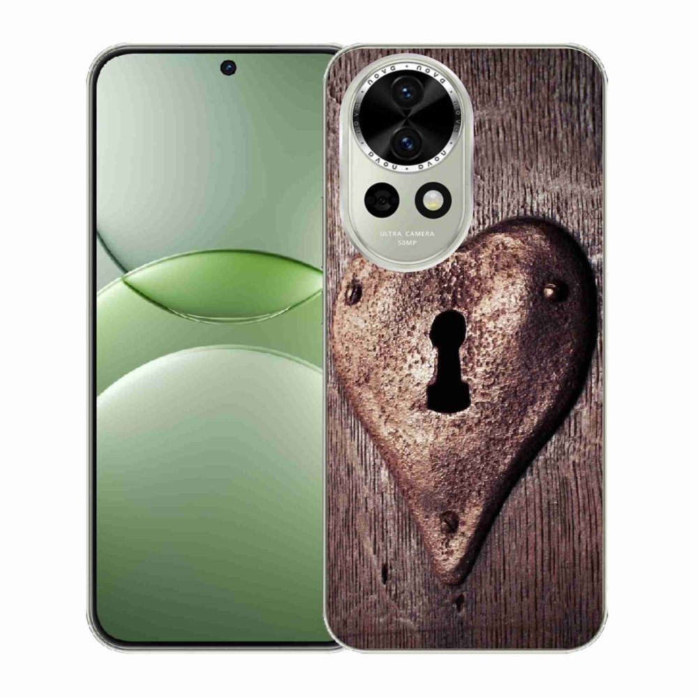 Gelový kryt mmCase na Huawei Nova 13 5G - zámek ve tvaru srdce