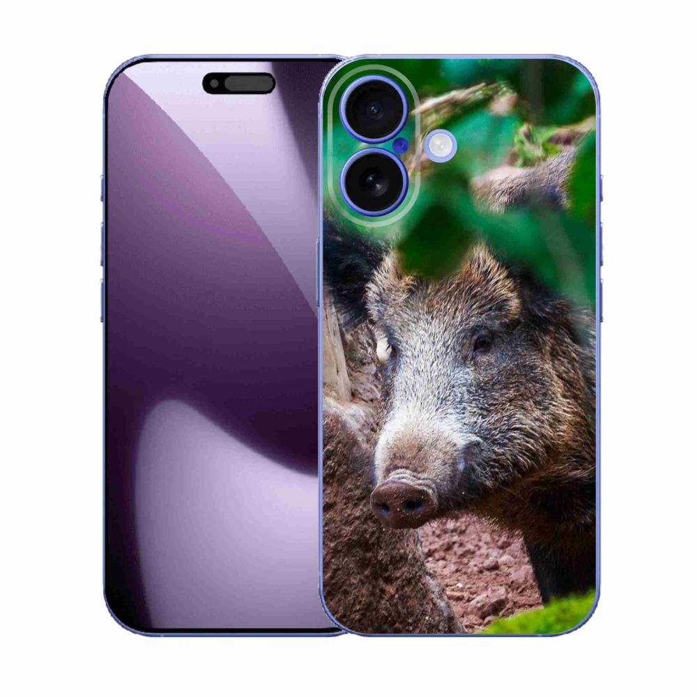 Gelový kryt mmCase na iPhone 17 - divoké prase