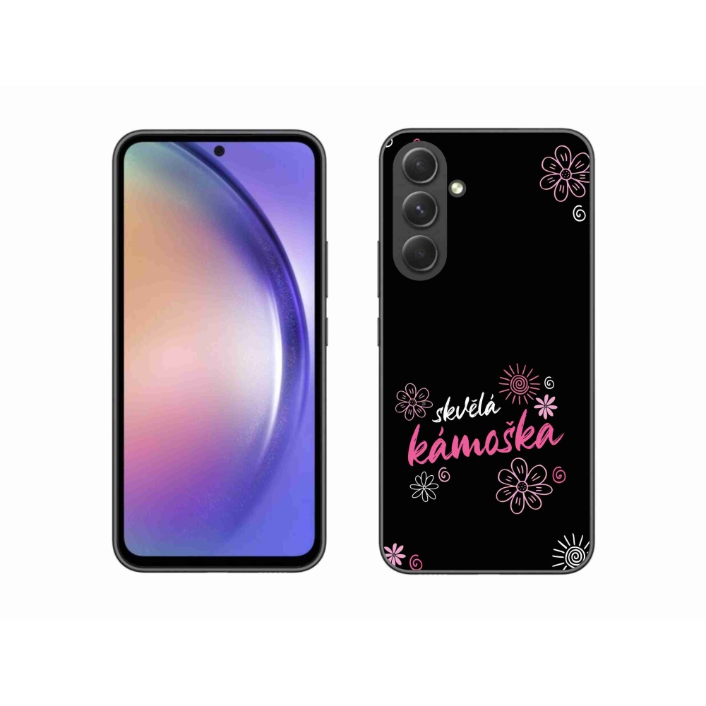 Gelový kryt mmCase na Samsung Galaxy A54 5G - skvělá kámoška černé pozadí