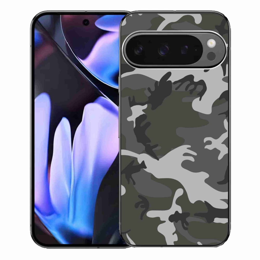 Gelový kryt mmCase na Google Pixel 9 Pro XL - maskáčový vzor