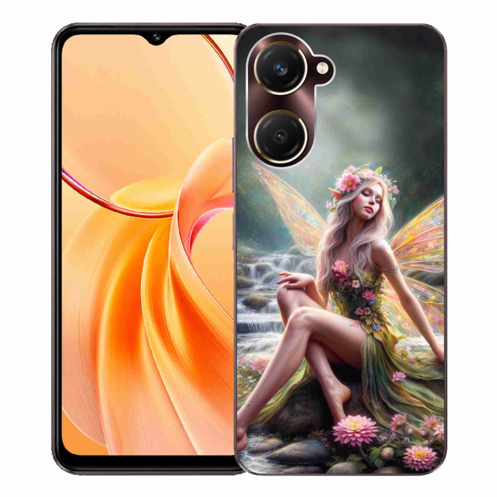 Gelový kryt mmCase na Vivo Y28s 5G - motýlí žena 1