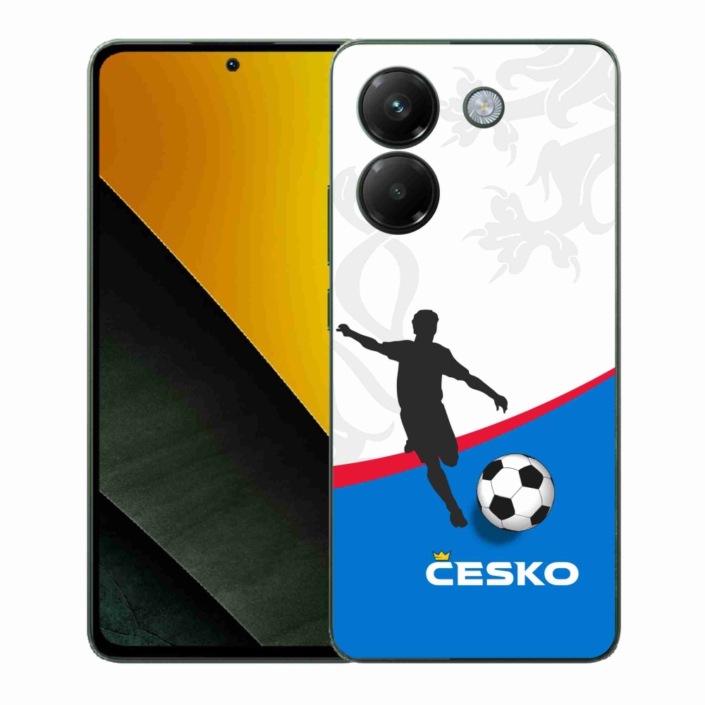 Gelový kryt mmCase na Xiaomi Poco M7 Pro 5G - fotbal Česko 1
