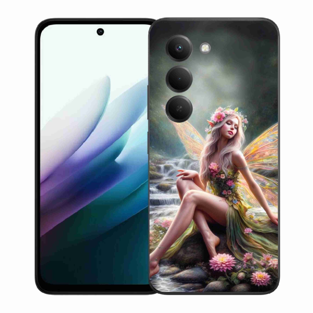 Gelový kryt mmCase na Xiaomi Redmi 15 4G/5G (171mm) - motýlí žena 1