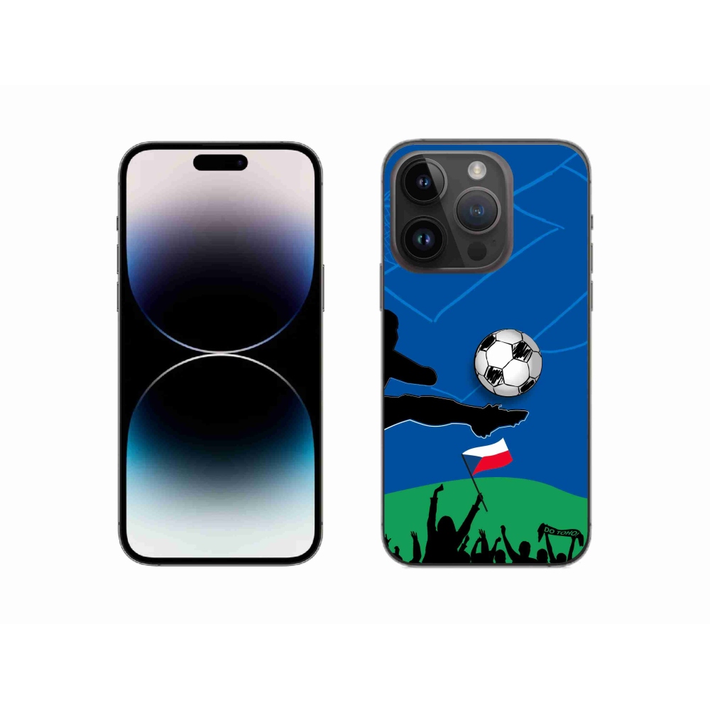 Gelový kryt mmCase na iPhone 14 Pro 6.1 - fanoušci fotbalu