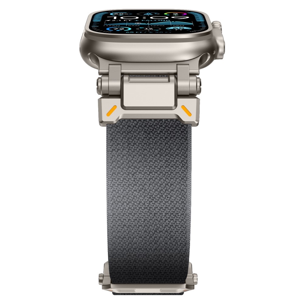 Titanium nylonový řemínek na Apple Watch Ultra/Ultra 2 49mm/SE/SE 2022/2023 44mm/10 46mm/9/8/7 45mm/6/5/4 44mm/3/2/1 42 mm - šedý