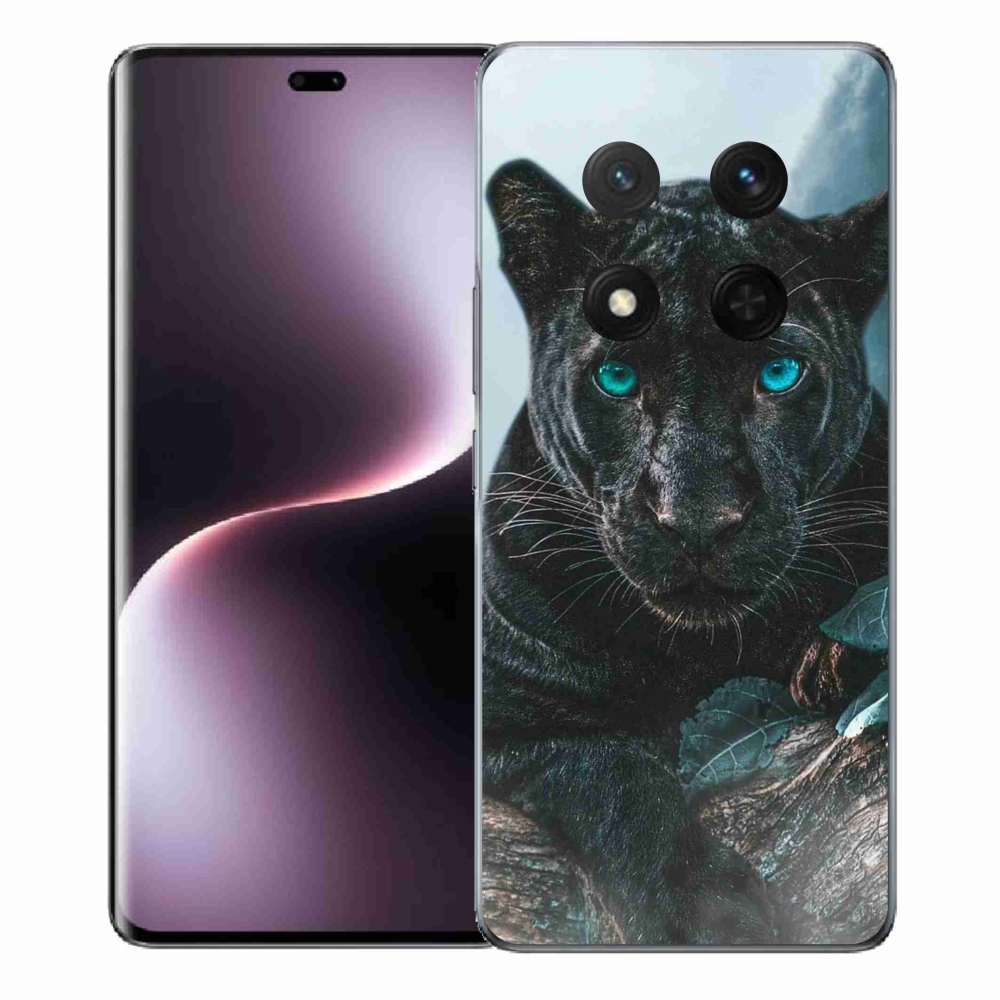 Gelový kryt mmCase na Honor Magic 7 Lite 5G - černý panter