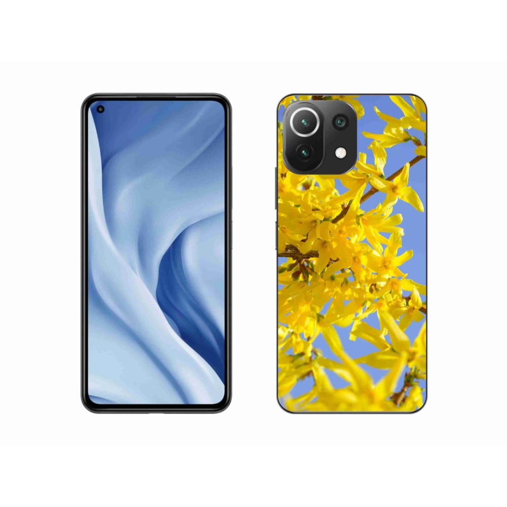 Gelový kryt mmCase na Xiaomi Mi 11 Lite 4G/5G - žluté květy
