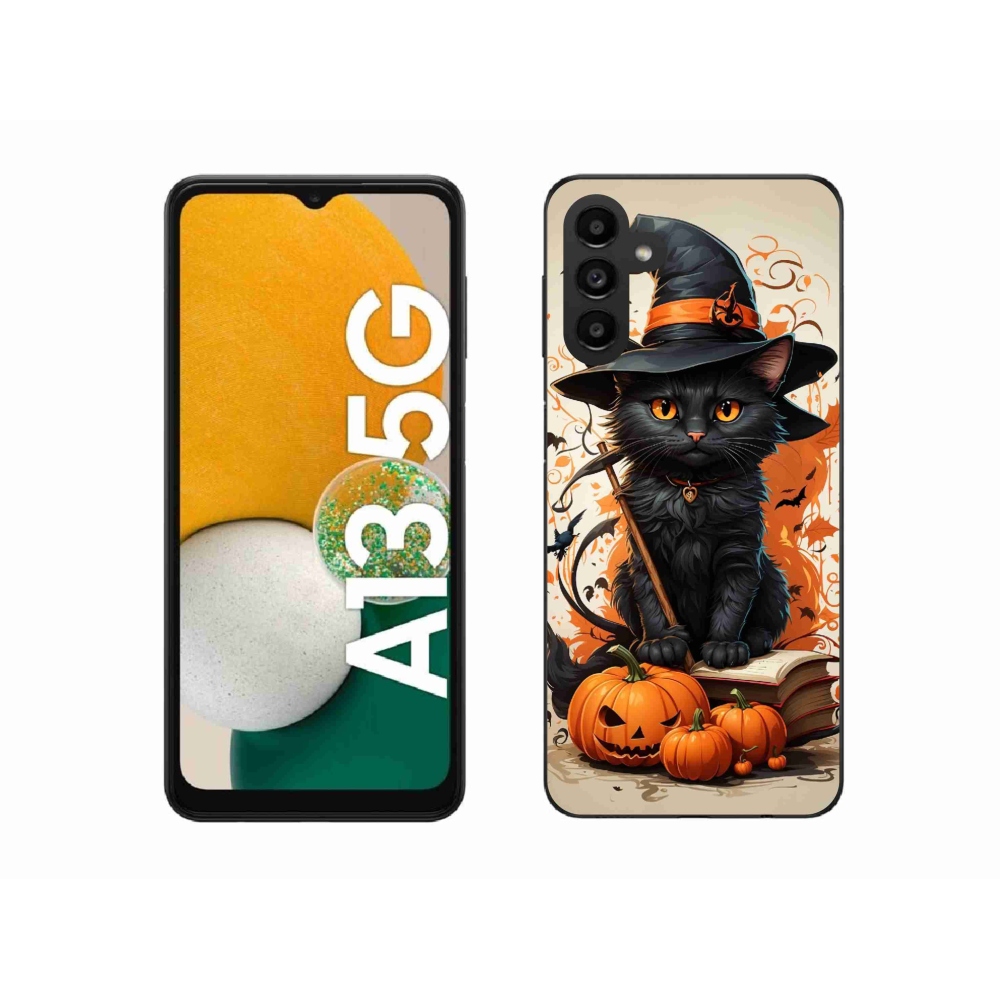 Gelový kryt mmCase na Samsung Galaxy A13 5G - kocour čaroděj