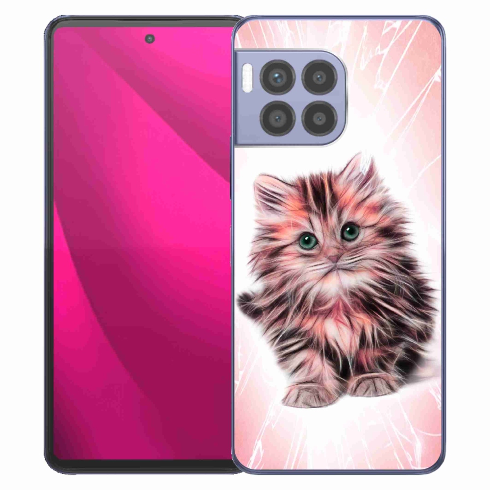 Gelový kryt mmCase na T-Mobile T Phone 2 Pro - roztomilé kotě