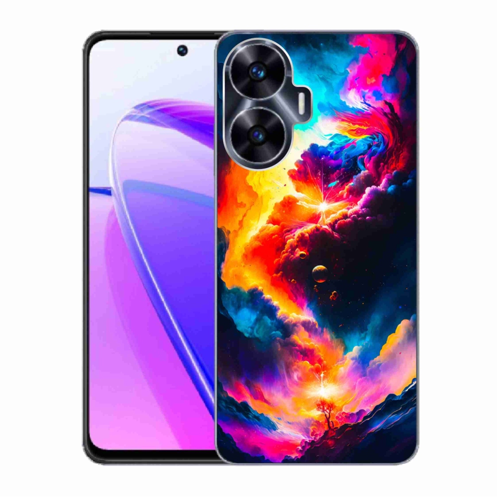 Gelový kryt mmCase na Realme C55 - abstraktní motiv
