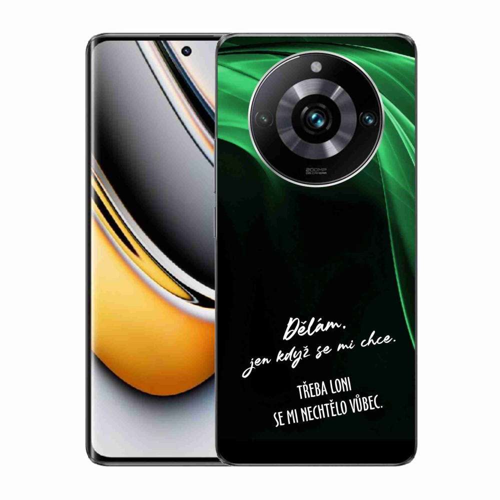 Gelový kryt mmCase na Realme 11 Pro/11 Pro+ - vtipný text 12 černé pozadí