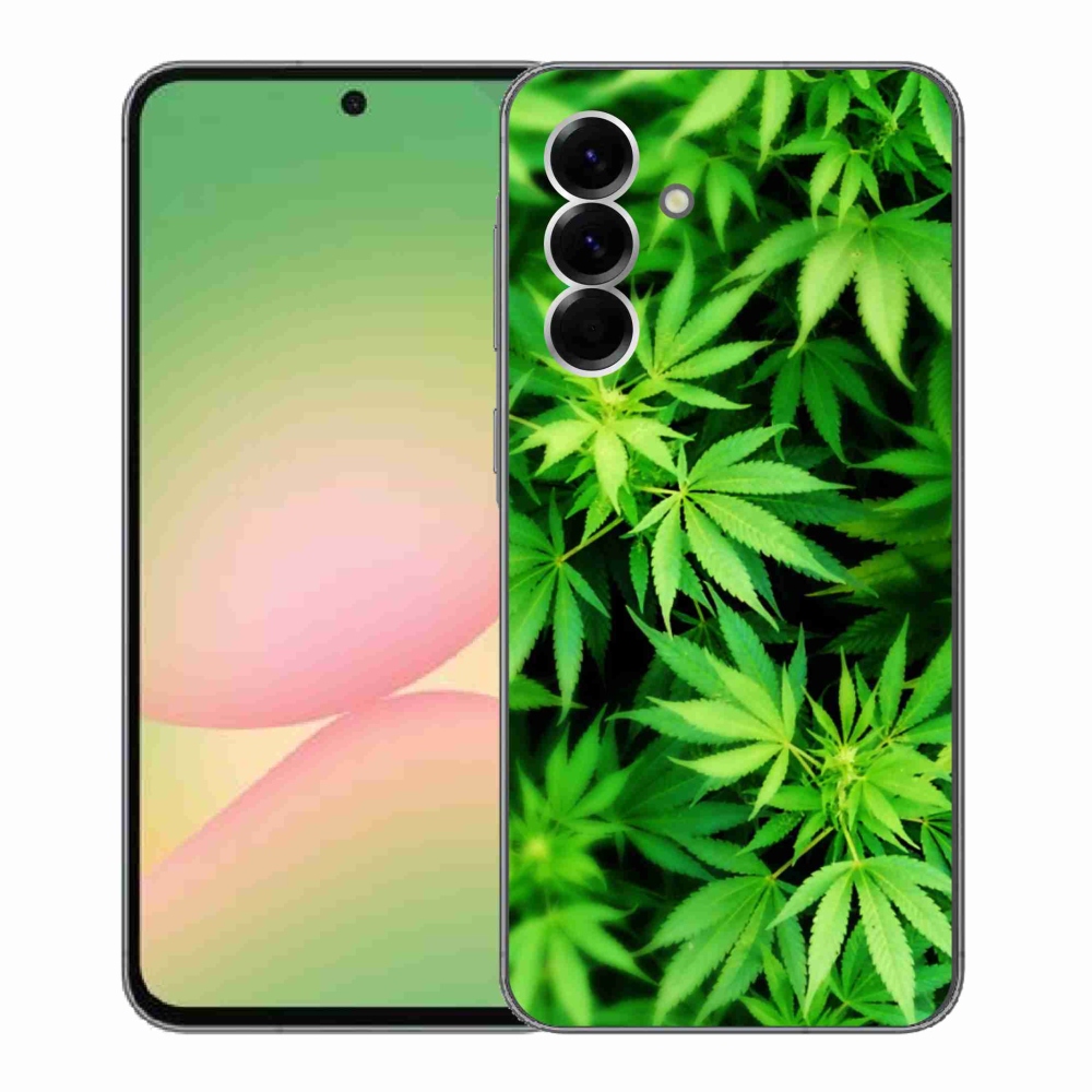 Gelový kryt mmCase na Samsung Galaxy A56 5G - konopí 3