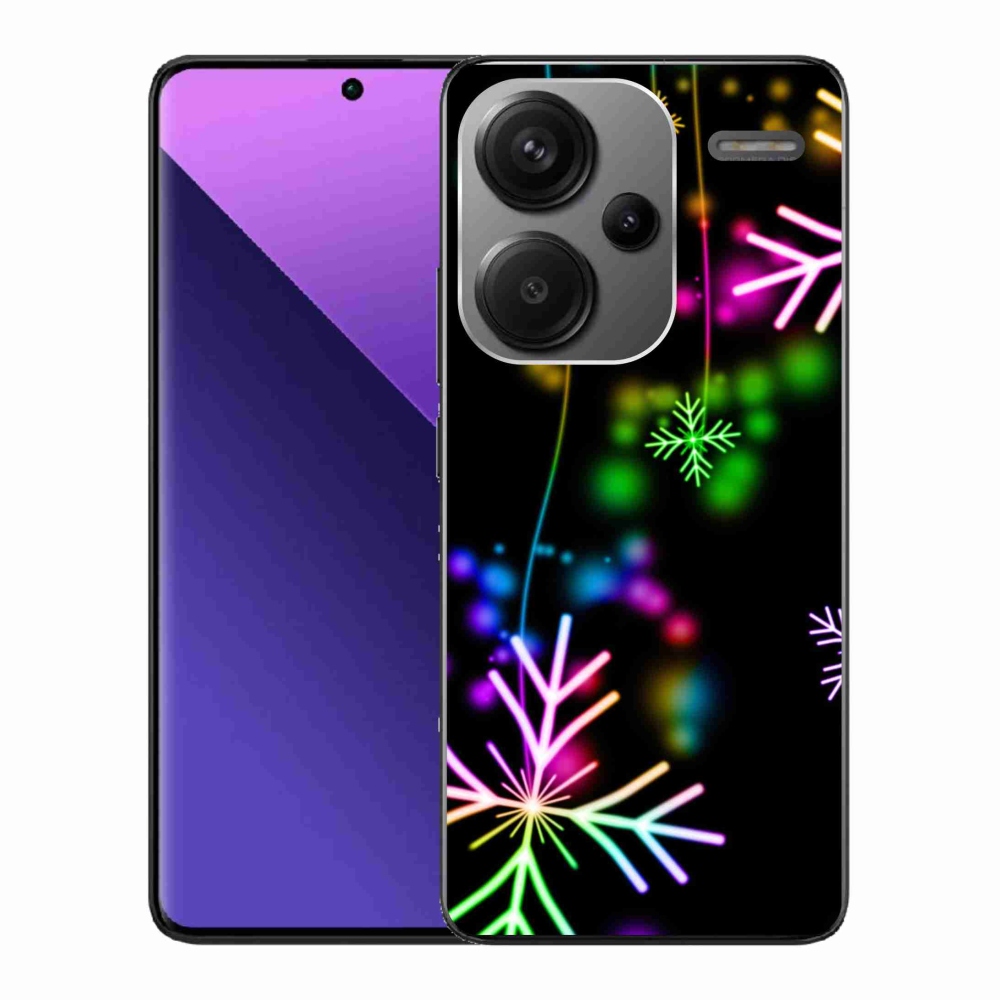 Gelový kryt mmCase na Xiaomi Redmi Note 13 Pro+ 5G - barevné vločky