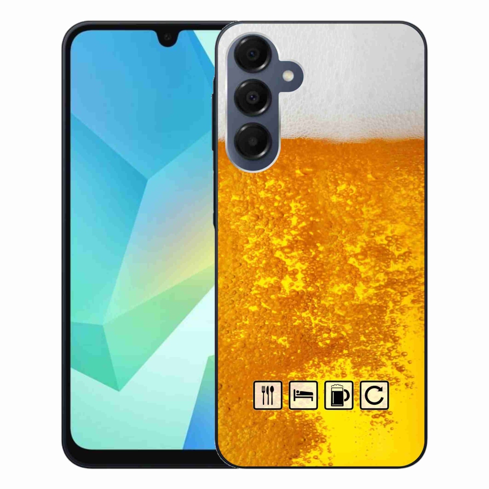 Gelový kryt mmCase na Samsung Galaxy A16 4G/5G - pivní motiv 3