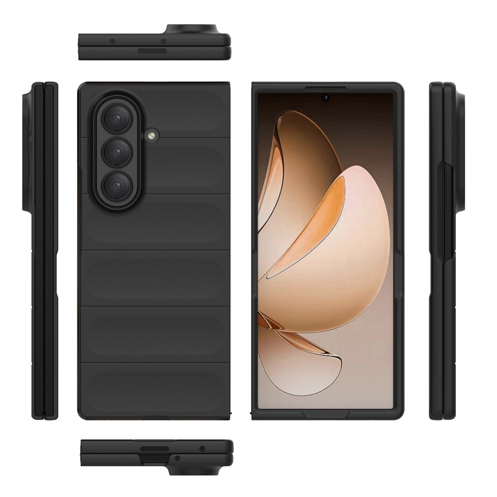Rugg odolný gelový obal na Samsung Galaxy Z Fold7 5G - černý