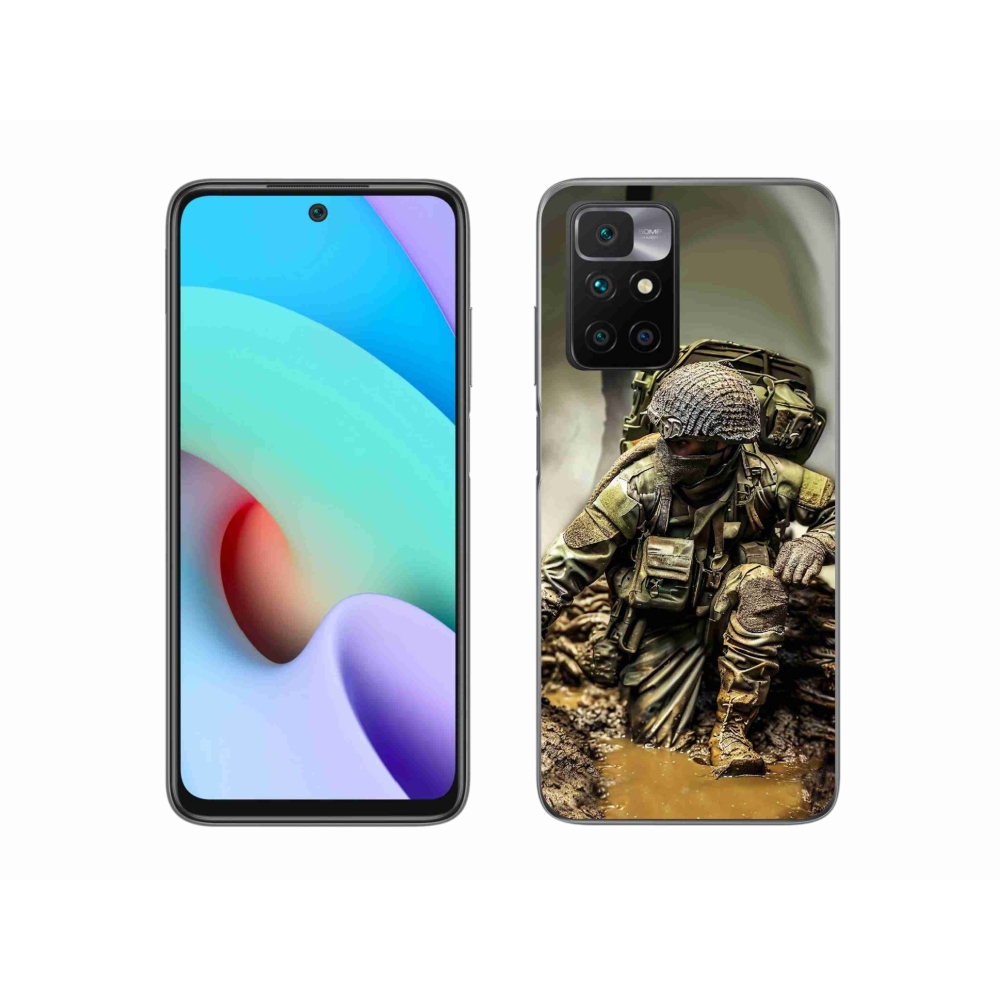 Gelový kryt mmCase na Xiaomi Redmi 10/Redmi 10 (2022) - voják