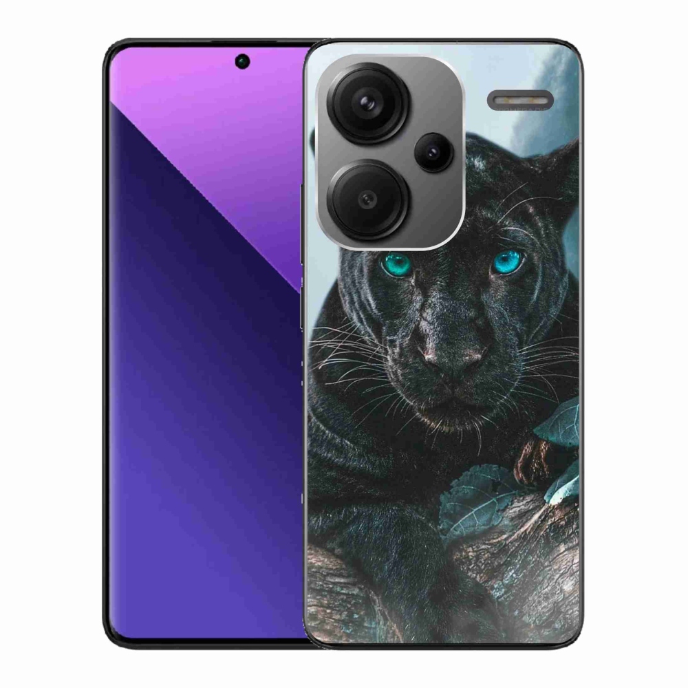 Gelový kryt mmCase na Xiaomi Redmi Note 13 Pro+ 5G - černý panter