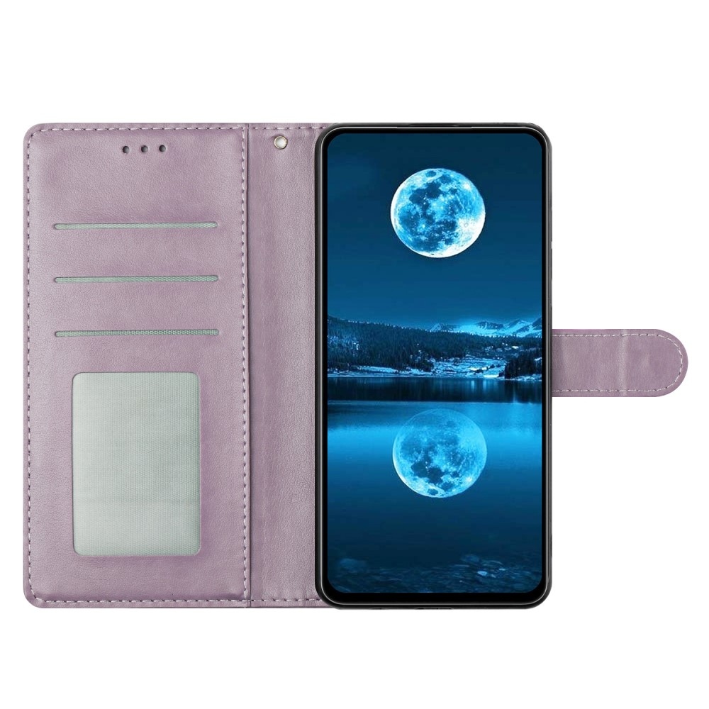 Clots knížkové pouzdro na Samsung Galaxy S25 Edge - fialové