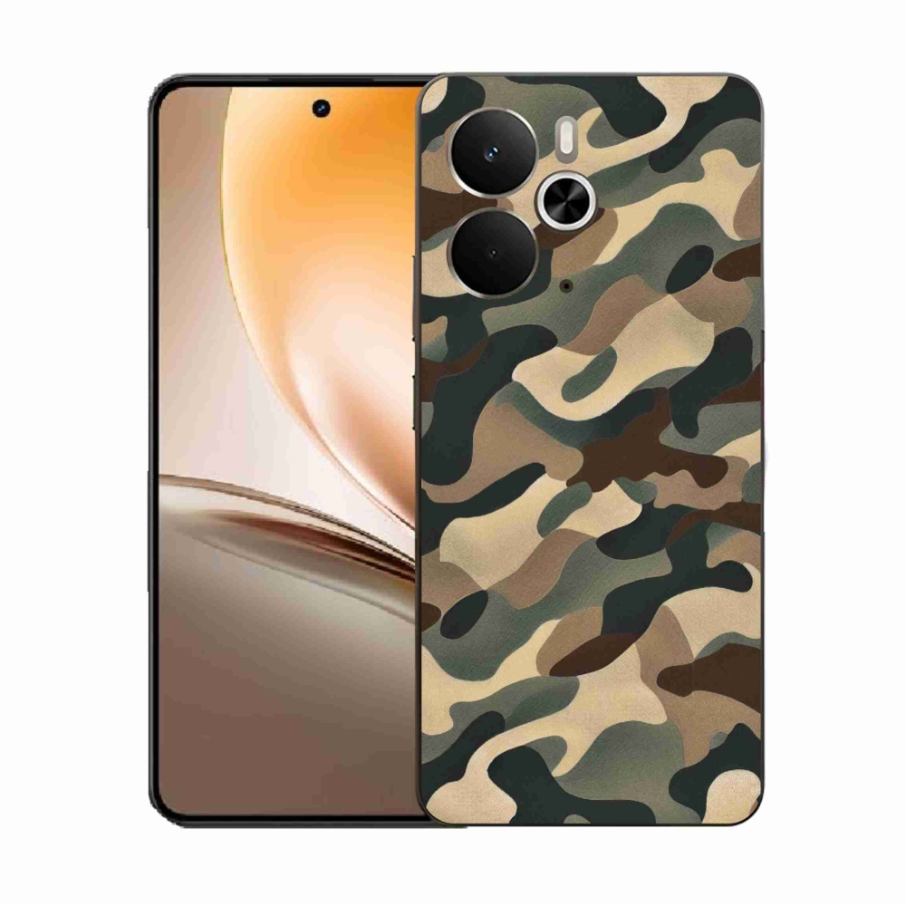Gelový kryt mmCase na Realme 14 5G - maskáčový vzor 11