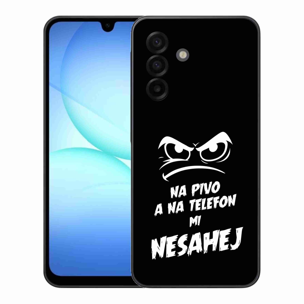 Gelový kryt mmCase na Samsung Galaxy A17 5G - pivní motiv 2 černé pozadí