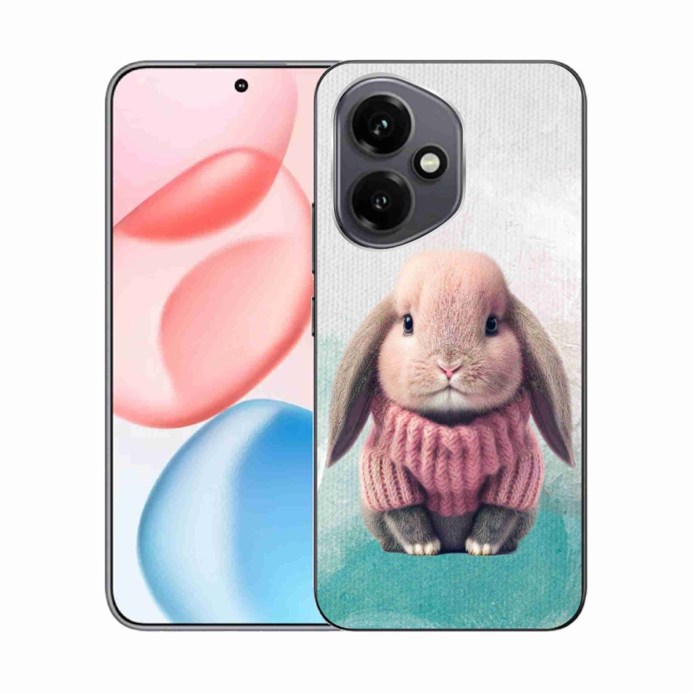 Gelový kryt mmCase na Honor 400 - králíček ve svetru