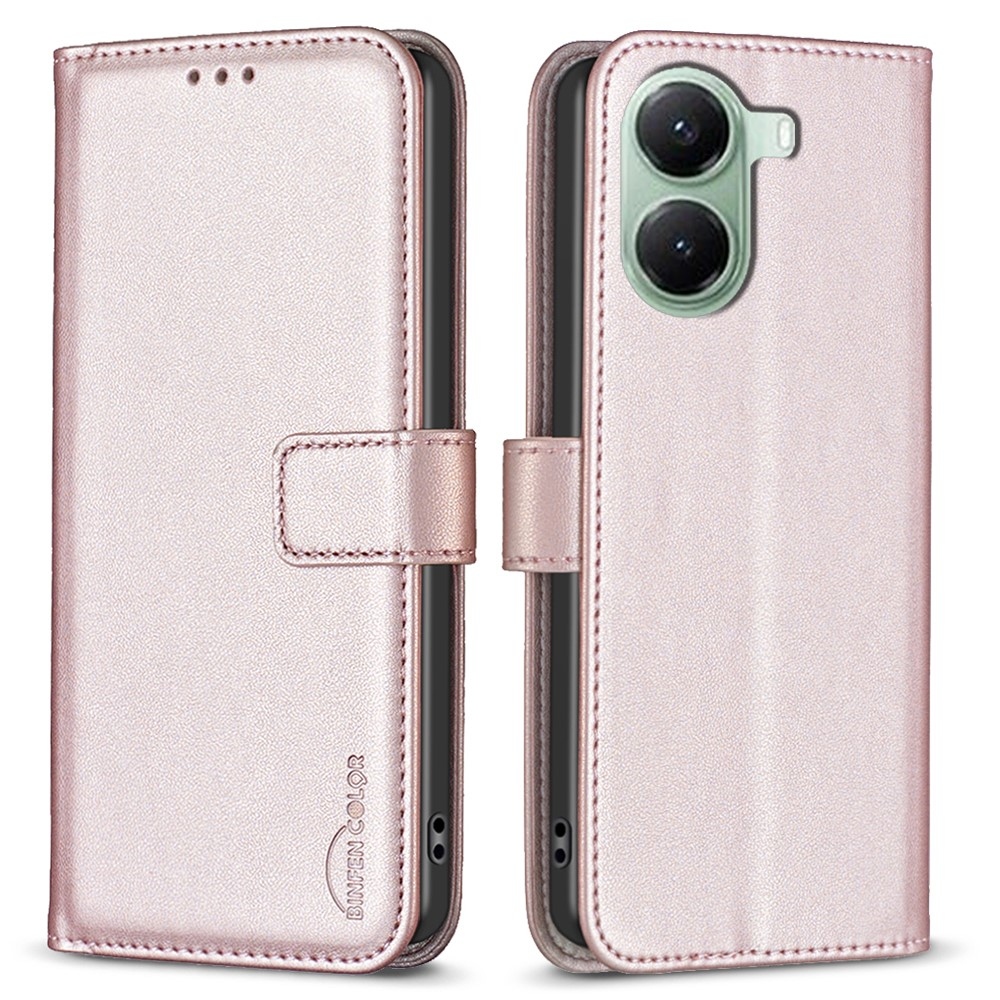 BNF knížkové pouzdro na Xiaomi Poco X7 Pro 5G - růžovozlaté