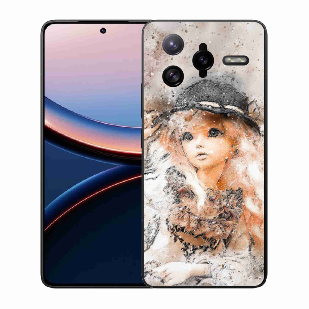 Gelový kryt mmCase na Xiaomi Poco F7 Ultra - holčička s kloboukem