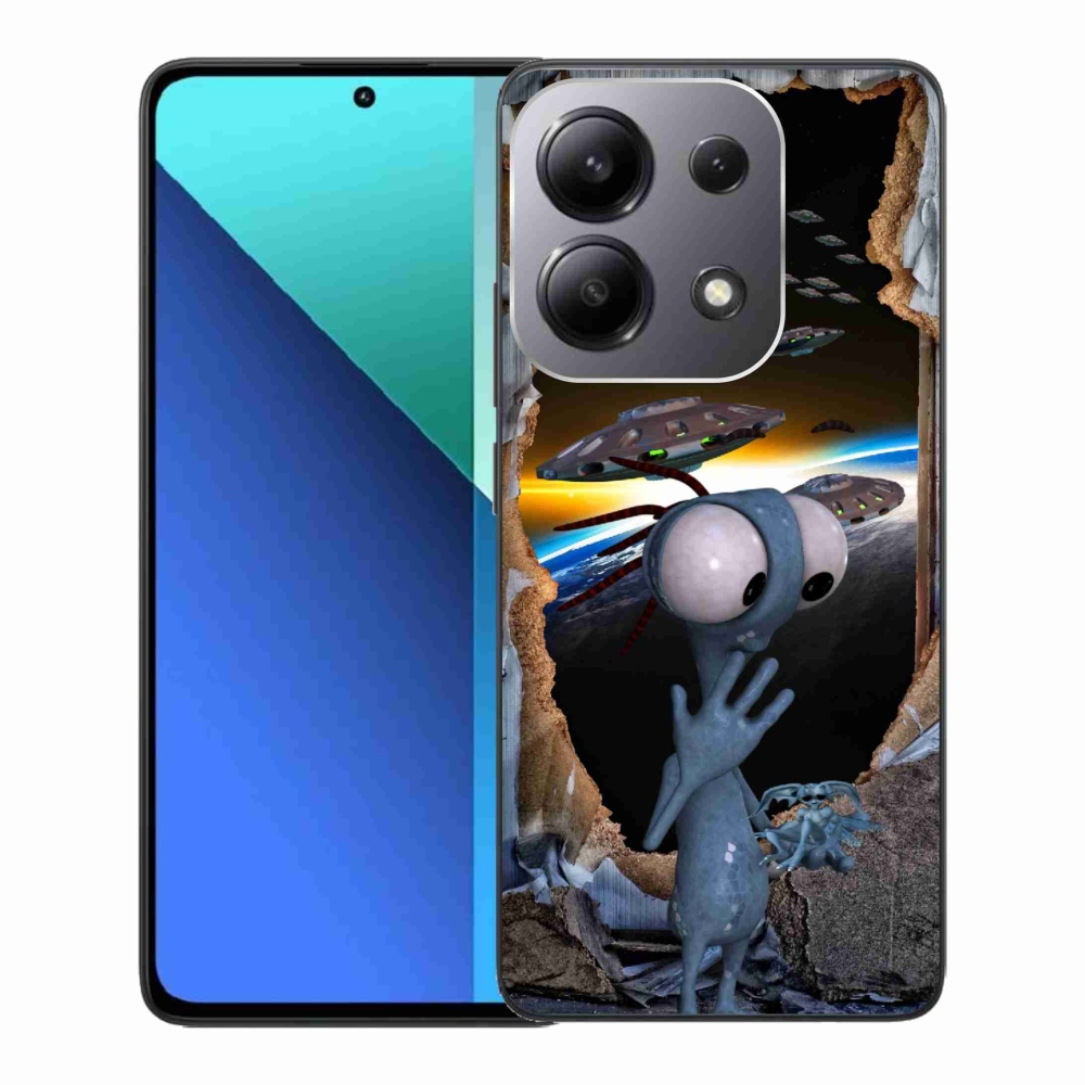Gelový kryt mmCase na Xiaomi Redmi Note 13 - mimozemšťan