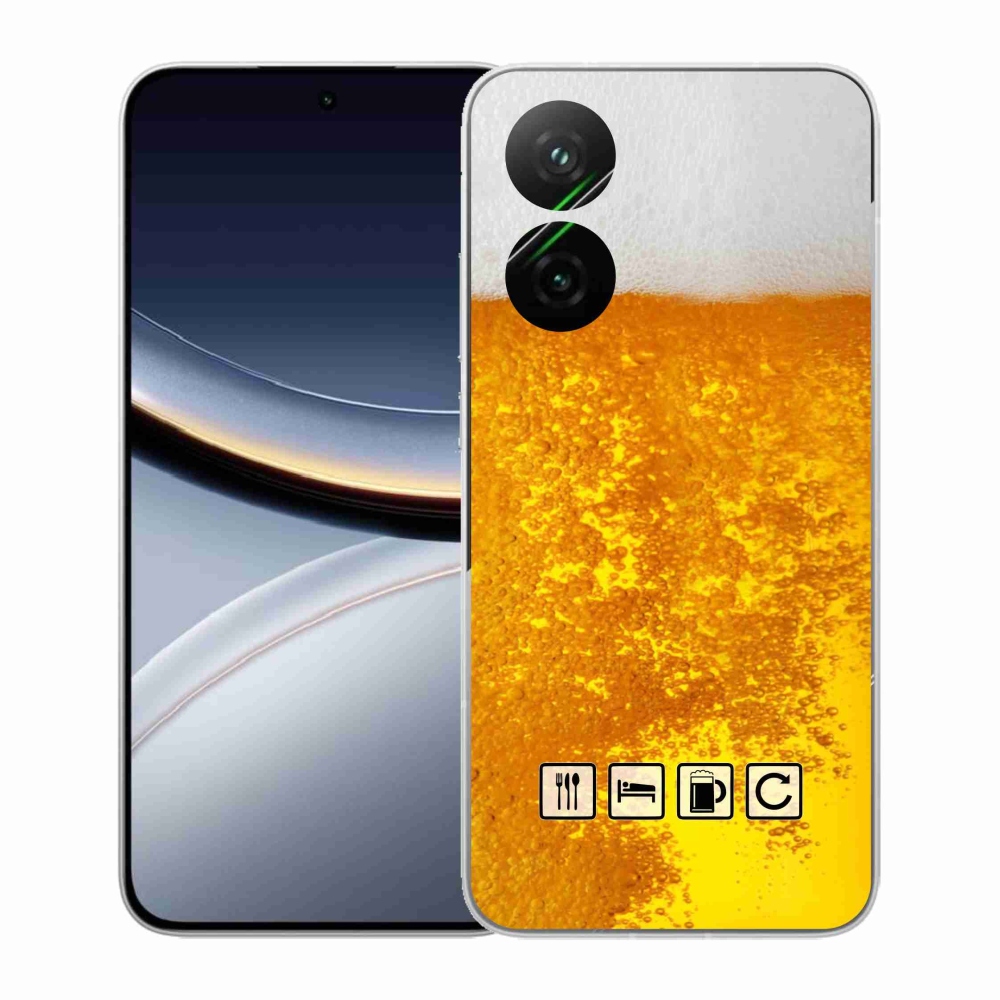Gelový kryt mmCase na Xiaomi Poco F7 5G - pivní motiv 3